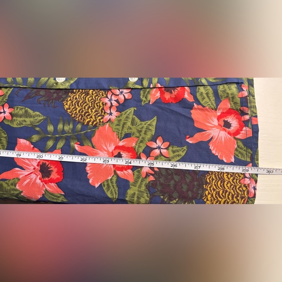 Bonobos Hawaiian/Floral Print 100% Cotton Short Sleeve Button Down, Size M - Picture 7 of 7